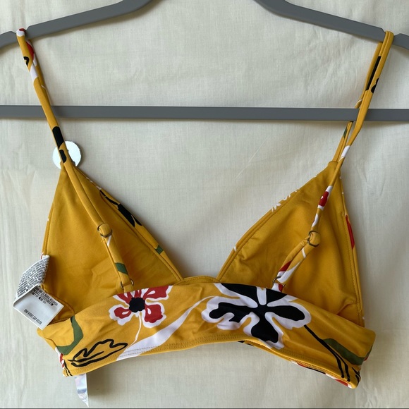 Yellow Tropical Pattern Matching Bikini Set - Picture 14 of 16